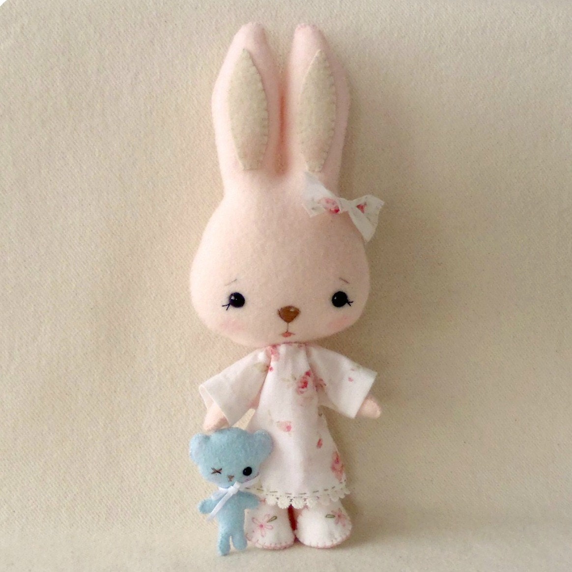 Bunnycup and Tedward pdf Pattern