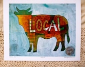 Local Cow Print 8x10