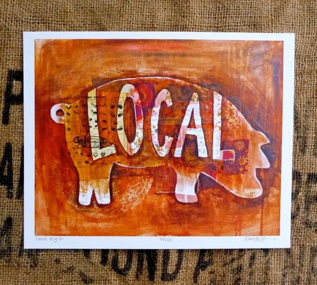 Local Pig Print 8x10