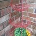 Vintage 3 Tier Red Upcylced Wire Basket