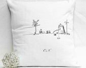 Decorative pillow with custom monogram - FREE SHIPPING