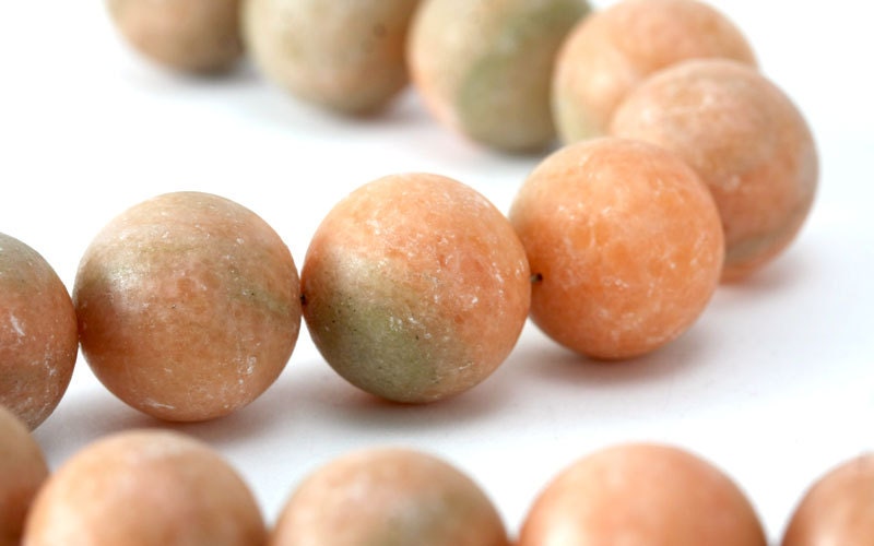 citrus fruit orange jade beads, huge round 18mm matte new jade beads, orange green 16 inch strand