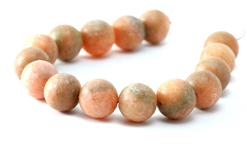 citrus fruit orange jade beads, large round 18mm to 19mm matte new jade beads, pumpkin orange green gemstone 11 inch strand