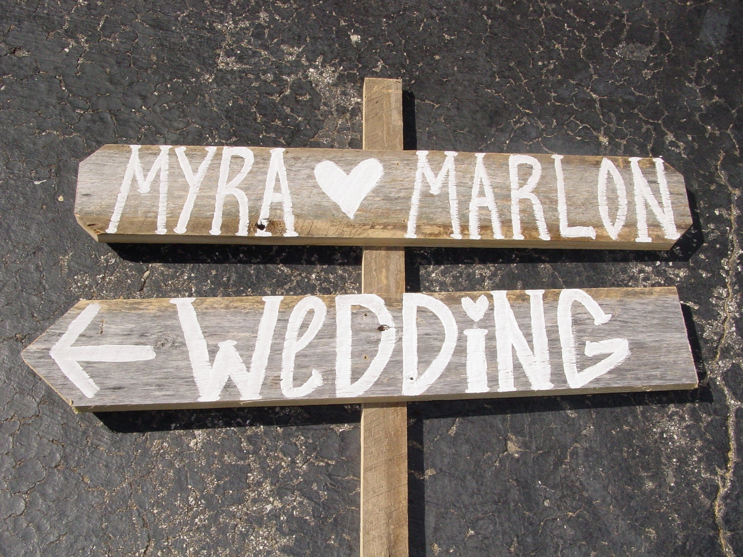 NAME YOUR SIGN 2 Wedding Signs 1 Stake directional name tags any word rustic country western sign barn wood