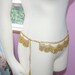 Gold Chain Belt Glamourous Dangling  Chains  Size S M Vintage 1970's early 1980's