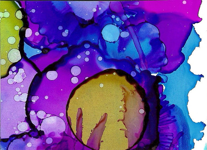 Original Alcohol Ink Painting ACEO