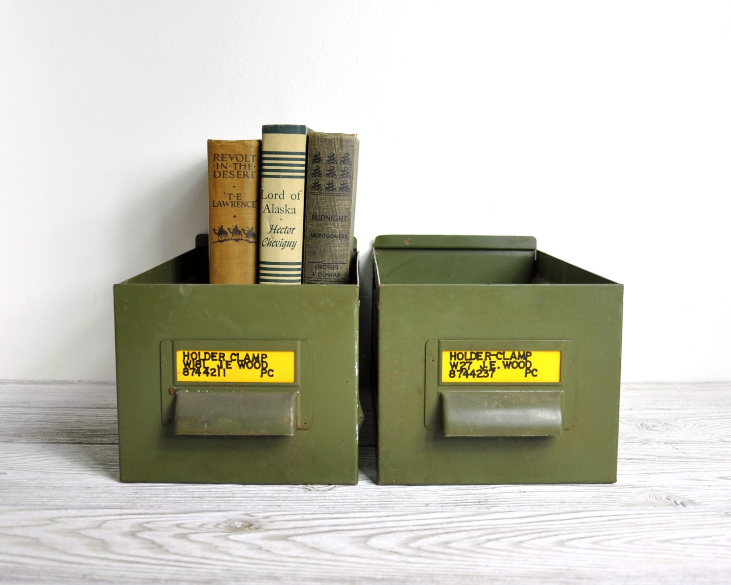 Vintage Industrial Metal Shop Drawer / Metal Storage Bin / Industrial Storage