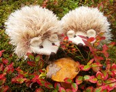 Cream White Hedgehog Mittens Gloves Children Baby Warm Cute Ready to ship - BacuJIucka