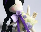 MINI DOLL decoration - child friendly cotton and felt kids Doll - handmade in Italy -