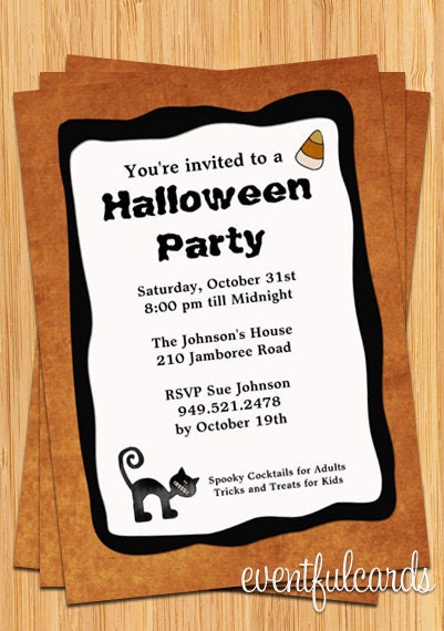 Halloween Party Invitation - Printable Il_570xn