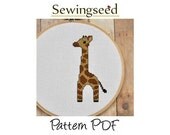 Baby Giraffe Cross Stitch Pattern, INSTANT DOWNLOAD