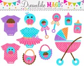 Girly Tweet Baby Bunch - Clipart for Personal or Commercial Use Il_170x135