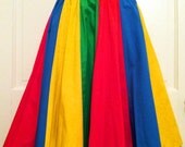 Vintage Ladies Somewhere Over the Rainbow Brite Full Circle Skirt