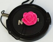 Lens Cap Leash Fuchsia Blossom