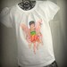 Whimsical Fairy Tee with Wings - Flower Fairy Willow with Appliqued Irridescent Wings on Back for Girls