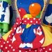 Pandas in Love Couple Birthday Party Apron - made with vintage fabric - only one - RARE