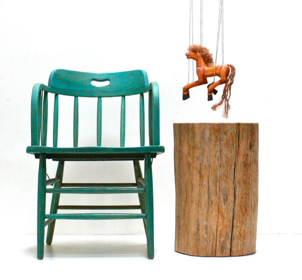 Rustic Wood Side Table