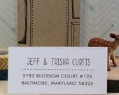 Custom Rubber Stamp - Address Stamp - Eco Mount - Curtis