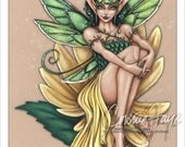 Wenye - Green Faery Art 11x17 Print