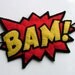 POW Comic Book Headband Roller Derby Super Hero Team Colors