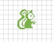 Squirrel Counted Cross Stitch PDF Pattern