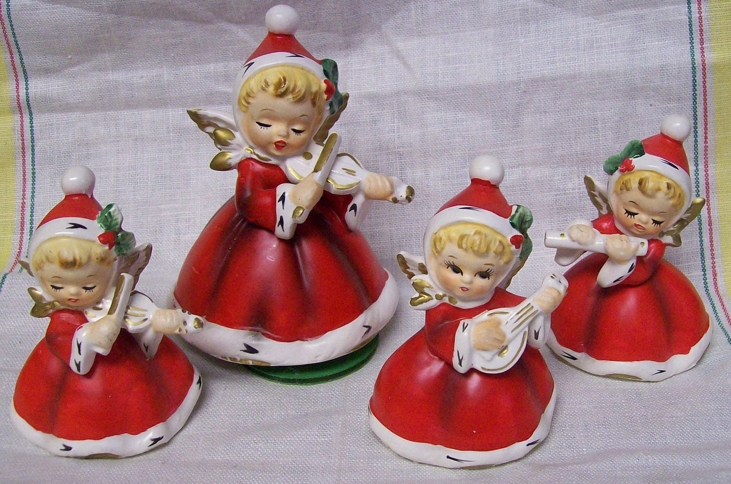 Darling Vintage Christmas Angel Figurine Lot of by brightdaisydays