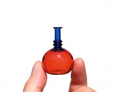 Miniature Bottle in Blue and Red