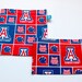 Reuseable Eco-Friendly Set of Snack and Sandwich Bags in University of Arizona Fabric