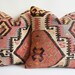 Sukan / SET (2 Piece) Organic Shine Society Modern Bohemian Throw Pillow. Handwoven Vintage Tribal Turkish Kilim Pillow Cover