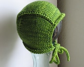 Made to order Hand Knit Pilot Cap, Newborn - 12 Months