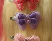Magic Girl Bow Hair Clip Set of 3