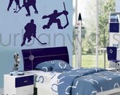 Vinyl Wall Sticker Decal Art - Hockey