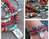Gypsy Chic Beaded Stretch Bracelet Stacks