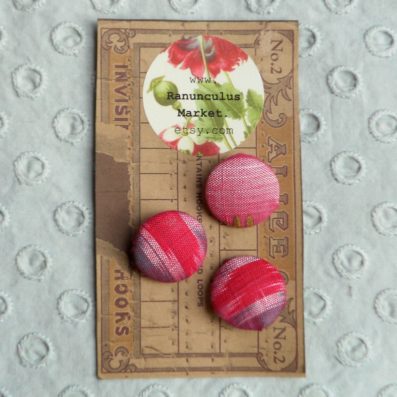 Ikat Covered Buttons