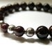 Bordeaux - Rich Garnet Sterling Silver Bracelet - Handcrafted - Fall Collection - Bali Silver