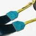 Size (1) Leather Buckled Camera Neck Strap in Turquoise with Lime Handcrafted Unique by Magpie Accessories on Etsy