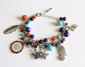 Charm Bracelet (Blue Eagle House) Silver version
