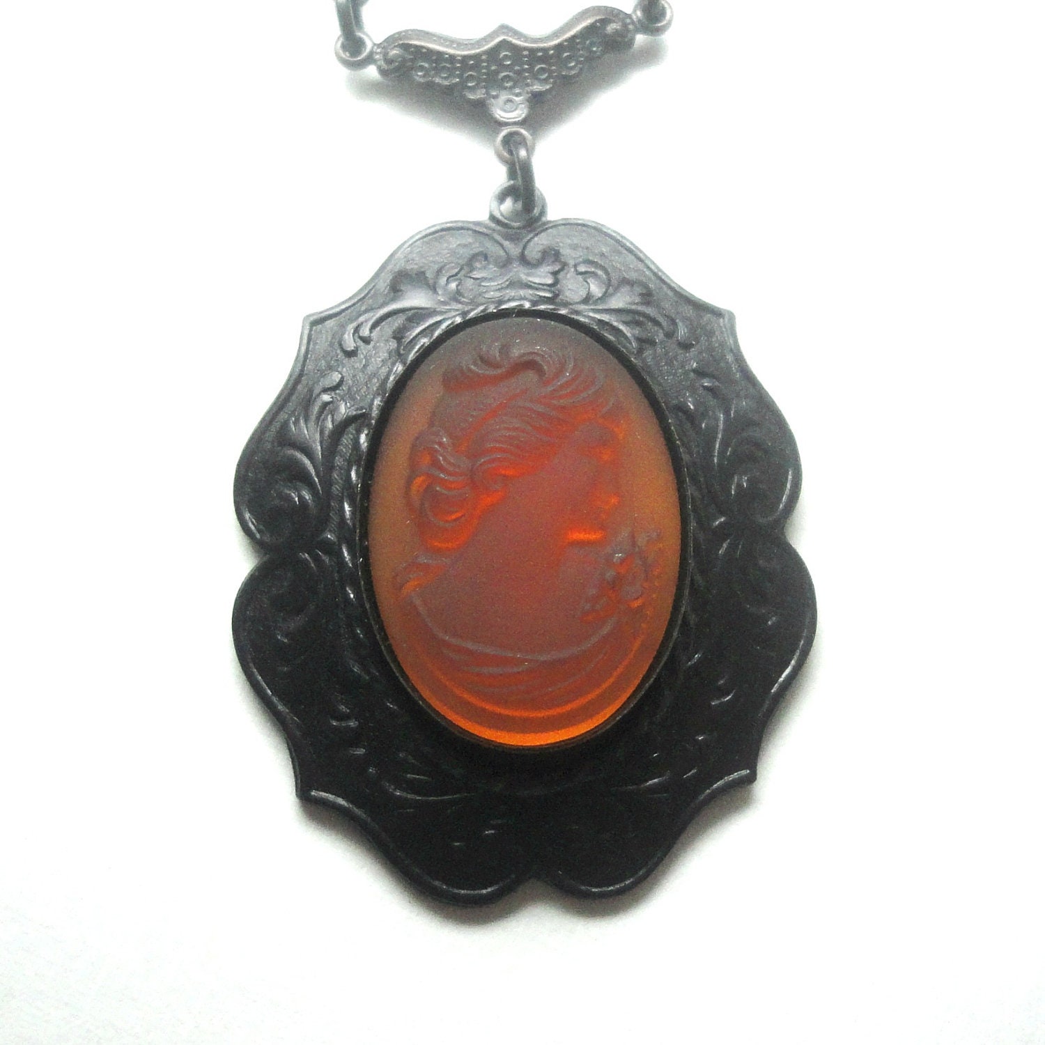 Cameo Jewelry Necklace Victorian Style Cameo Pendant Hand Carved Vintage Style Victorian Jewelry