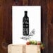 L'OLIO Black 11"x15" - italian kitchen print italy olive oil art quote black and white - archival fine art giclée print