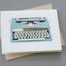 Typewriter Notecard