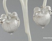 Vintage Signed Sarah Coventry Apple Earrings Adam's Delight