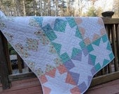 Modern Star Light quilt