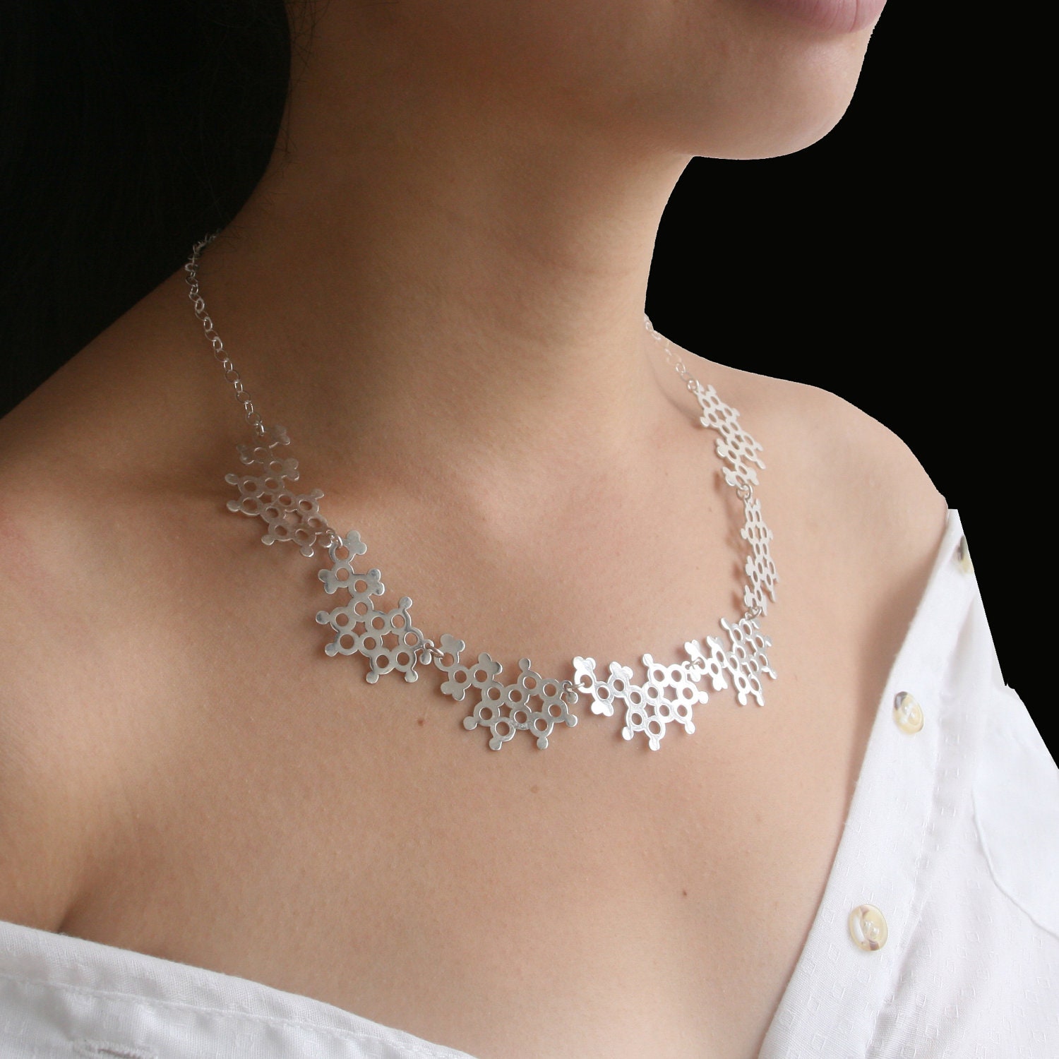 Serotonin Silver Necklace
