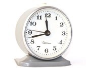 Vintage alarm clock Sevani from Armenia, grey clock, Soviet era alarm clock, mechanical clock