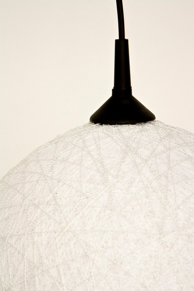 Handmade lamp, lighting, pendant light, hanging lamp, lamp shade, interior accent Winter Star II by FiligreeCreations on Etsy