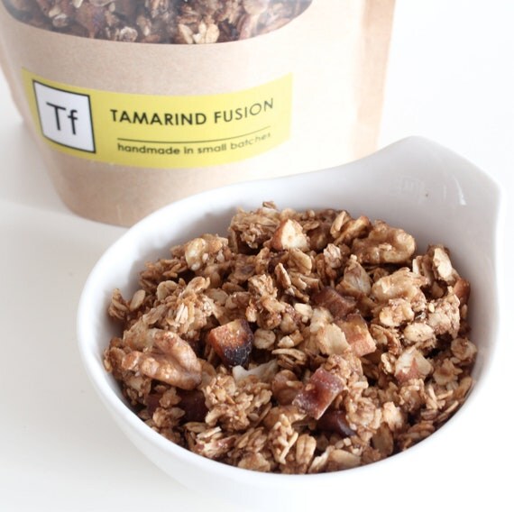 Tamarind Fusion -- tamarind, banana and walnut granola