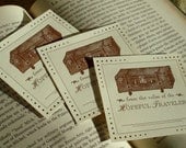 HOPEFUL TRAVELER Letterpress Bookplates 25 Pack