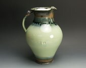 Handcrafted porcelain pitcher or flower vase, decorative piece xxl 802