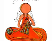 just being me. print by rachel awes.