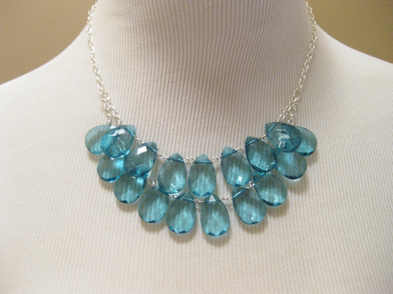 Raindrop Statement Necklace